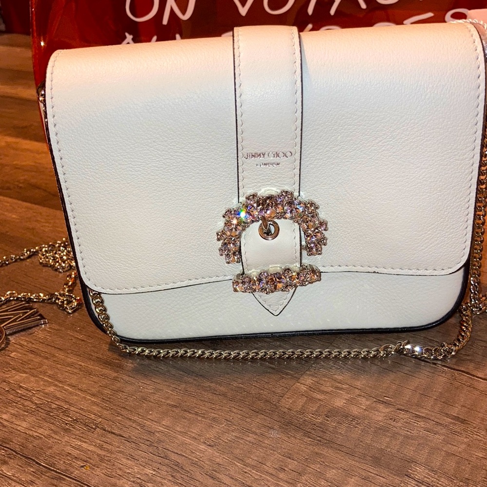 Jimmy Choo white bag